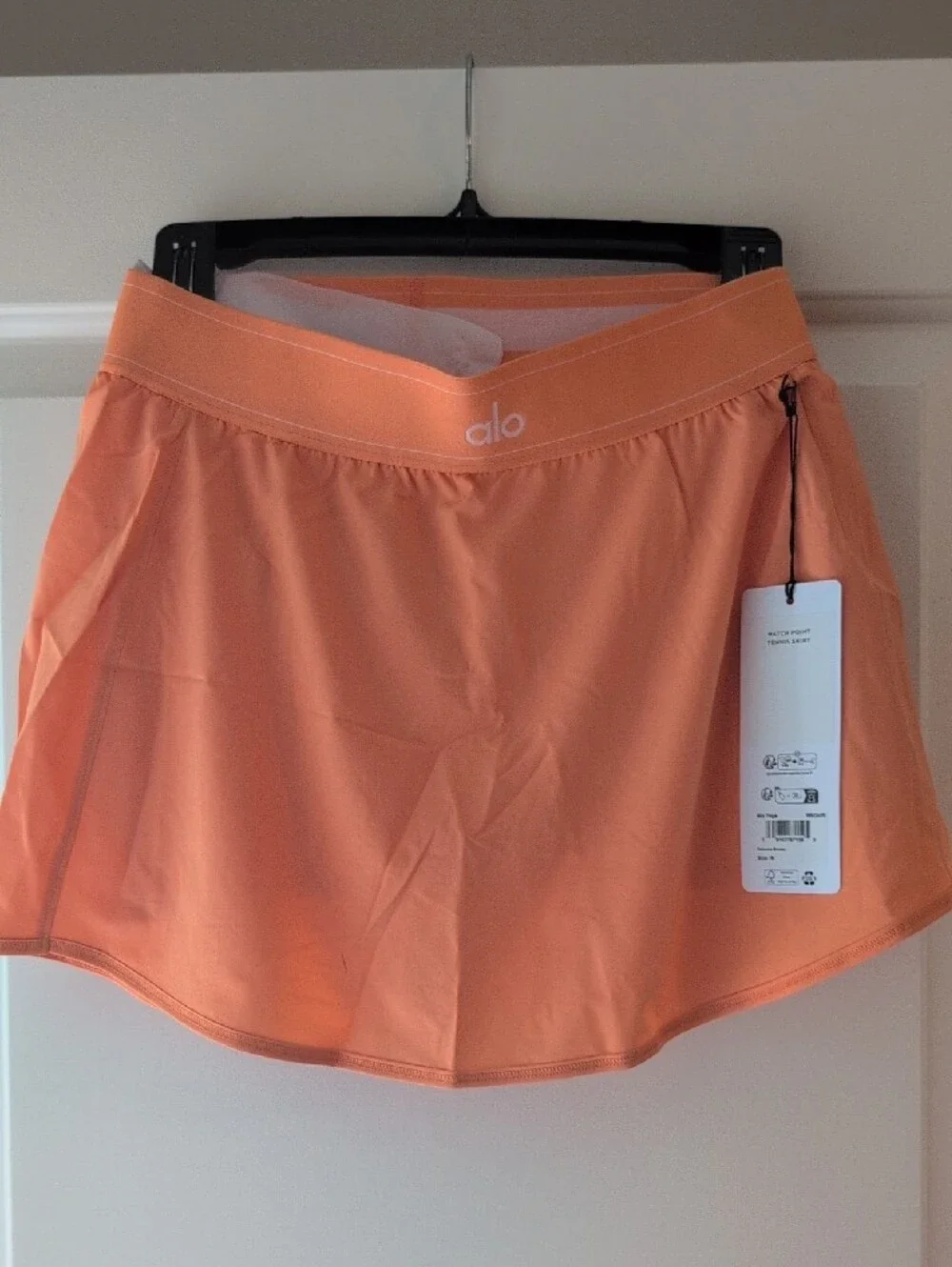 ALO Yoga Match Point Tennis Skirt in Satsuma Breeze Orange 🧡 💯 Authentic